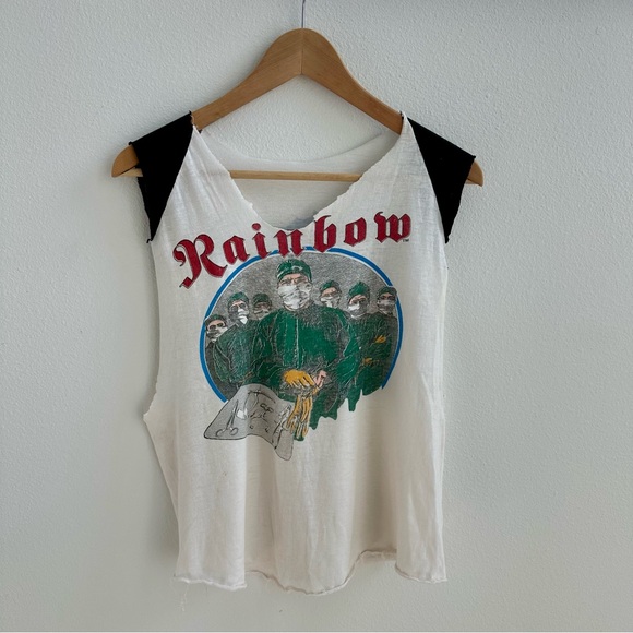 Tops - Rainbow 80s Original Rock Vintage T-Shirt